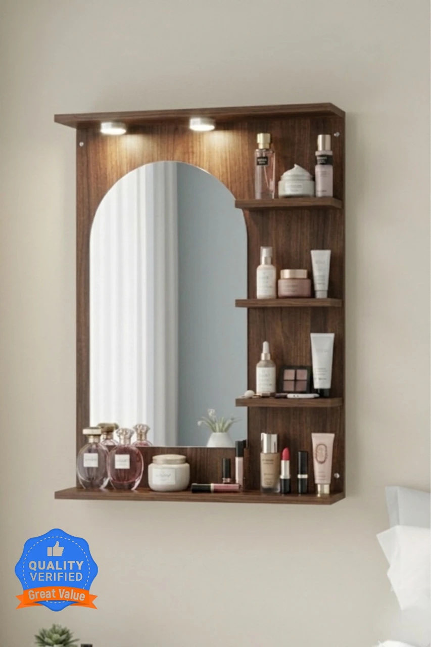 12-0-60-0-particle-board-80-0-walnut-arc-brown-regal-furniture-original-imahmp3rsuhgrnpg Regal Furniture LED Light Wall Dressing Mirror And Storage For Li...more - Image 4