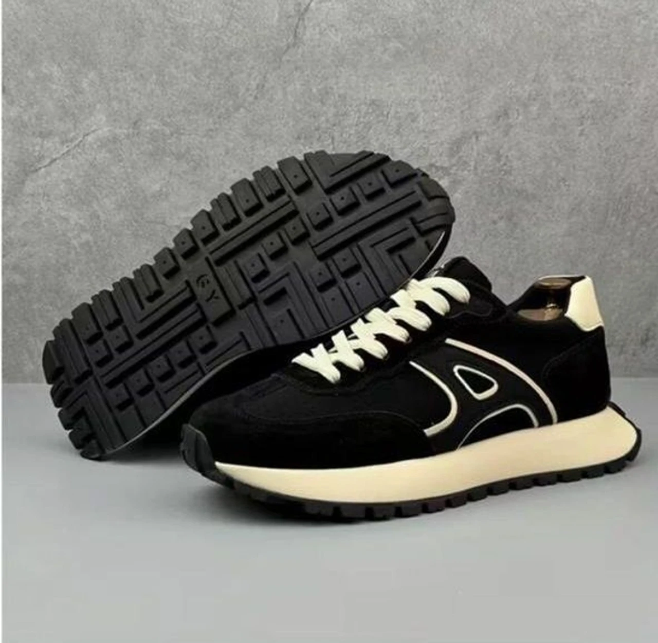 9-shoes-43-vechlo-black-original-imahhzsmnffxmtwn MOVE-EDGE 2027-BLACK Premium Men's Casual Partywear Sneakers White Shoes Outdoors For Men (Multicolor , 8) - Image 3