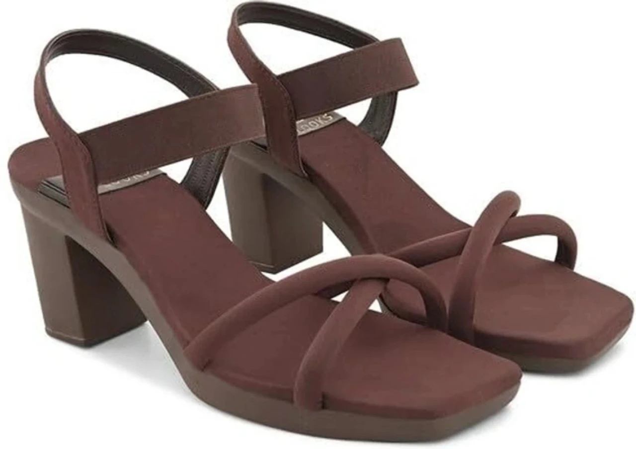 hill 7-dd-7-0-easyline-brown-original-imahnpyfpfjzbhfh EASYLINE Women Heels Sandal (Black , 8) - Image 2